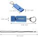 Noopel Emergency Whistle 2 Pack with Lanyard & Keychain for Outdoor Safety - Hiking, Camping, Sports - Three Tubes Survival Whistles in Blue - Buy Online on GoSupps.com