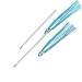 Blue 6 Inch Ground Markers with Aluminum Stakes (Pkg of 25) - Non-Rust Lightweight Trail Chasers - Buy Online on GoSupps.com