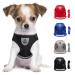 Let's go and dog harness Small dogs cat dishes with a leash reflective soft padded dog dishes air-mesh breast dishes for puppies Small dogs cats m (chest: 35-39cm) black