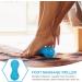LIOOBO Hedgehog Massage Ball - Foot Roller for Pain Relief & Relaxation | Blue Foot Massager for Arm & Foot Muscle Relief - Buy Online on GoSupps.com