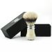 Haryali London Razor Dachshaar Razi brush elegant and unique design badger hair shaving brush with an elegant ivory color a perfect addition to your shaving set