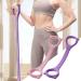 2pcs Tension Machine Yoga Assist Trainer 8 Shape Back Exercise Strap with Open Shoulder Beauty Back Rope Elastic Training Rope for Arms Back Chest Shoulders and Legs (Random Color) - Buy Online on GoSupps.com
