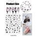 12 Sheets Butterfly Nail Art Stickers Decals - Star Moon French Design Self-Adhesive Supplies for Women & Girls | EBANKU - Buy Online on GoSupps.com