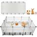 Mfsdai waterproof oxford fabric habitat for guinea pig pet cage (cage not included) guinea pig bed linen cages liner washable guinea pig pipi pads for rabbits hamsters m 106*71*10cm gray