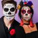 Day of the Dead Sugar Skull Tattoos - 20 Sheets with Halloween Temporary Face Designs - Buy Online on GoSupps.com