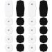 Auvon 20s Set Tens EMS Electrode Pads 5x5 cm Tens Device Electrodes Pads Pint button reusable pads with improved self-clay performance and non-charming design for electrotherapy