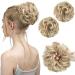SARLA 2PCS Messy Hair Bun Hair Piece Small Scrunchies Synthetic Bun Hairpieces for Women Girls Updo Hair Extensions (Dirty Blonde) Dirty Blonde-2PCS