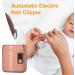 Huayeex Electric Nail Trimmer - 3 Modes Adjustable Safety Fingernail Trimmer | Quiet Electric Fingernail Clippers with Storage Light Electric Manicure Pedicure Tool for Home Rose Gold - Buy Online on GoSupps.com