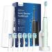 Electric Toothbrush Sonic Toothbrushes with 6 Brush Heads Sonic Electric Toothbrushes Fast Charge 3 Hours Last 60 Days Rechargeable Electric Toothbrush for Adults and Kids Green 1 count (Pack of 1)