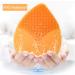 SUNMAY Leaf Facial Cleansing Brush Made of UltraHygienic Soft Silicone Waterproof Sonic Vibration Face Brush with Timer for Deep Cleansing Gentle Exfoliation and Massage (Orange) - Buy Online on GoSupps.com