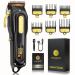 Cordless Hair Clippers for Men Professional Barber Clippers with Rechargeable Beard Trimmer for Hair Cutting Set & Large LED Display for Men Gifts