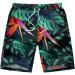 DuoWei Short Sleeve Men's Suit Jacket & Shorts Set | Printed Fashion Full Body Rain Suit for Work | Black 3X-Large - Buy Online on GoSupps.com