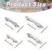 100Pcs Iron French Barrette Hair Clips in 4 Sizes - DIY Hair Accessories Making - Platinum Finish - Buy Online on GoSupps.com