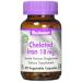 Bluebonnet Nutrition Chelated Iron 18 mg 90 Vegetable Capsules