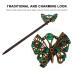 Lurrose Wooden Butterfly Hair Stick | Ethnic Chinese Bridal Hairpin | Wedding Hair Accessories for Women - Buy Online on GoSupps.com