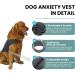 Yuehuam Dog Anxiety Relief Coat Dog Anxiety Calming Vest Jacket for Thunderstorm Breathable Dogs Shirts with Reflective Strip Puppy Anxiety Calming Vest Wrap Heather Grey S - Buy Online on GoSupps.com