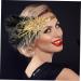 Bridal Hair Accessories Decor Headbands Hair Ties Hair Bands Plume Headband Women Costume Headwear Flapper Headpiece Headdress for Cosplay Sequins Bride Cloth The Photo - Buy Online on GoSupps.com
