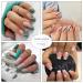 BABALAL Short Square Fake Nails - Glossy Black Acrylic French Press on Nails for Women & Girls - Buy Online on GoSupps.com
