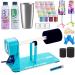 Cup Turner for Crafts Tumbler  Tumbler Turner DIY Glitter Epoxy Resin Tumblers  Epoxy Pen Turner Attachment with Epoxy Resin Tiffany Blue