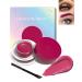 Waterproof Matte Gel Eyeliner Pot- Rose Long Lasting Cream Eyeliner Eyebrow Gel High Intensity Pigments Smudge-proof Eye Liner Brow Cream for Halloween Cosplay Show Eye Liner Brow Face Makeup-#114