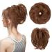 Hair Bun Synthetic Hair Bun with Elastic Rubber Band Messy Bun Wig Hair Bun Curly Hair Bun Donut Hair Ties Women Hair Bun Hair Extension Hair Piece (Size : 1 PC Color : Light Auburn) 1 PC Light Auburn