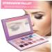 VINTORKY 1pc 15 15 Colors Eye Shadow Plate Shadow Powder Cosmetic Eye Shadows Makeup Eyeshadow - Buy Online on GoSupps.com
