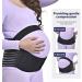 Merlinae Pregnancy Support Belt Maternity - Breathable Abdomen & Pelvic Support - Comfortable Belly Band for Pregnancy - Size XL Black (100-130CM) - Buy Online on GoSupps.com
