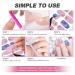 Kalolary 24 Sheet Nail Film Stickers Set - Glitter Diamond Self-Adhesive Nail Art with 2 Nail Files | DIY Designs for Women & Girls - Buy Online on GoSupps.com