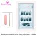 Bling Art False Nails - Black Gel Ombre Ballerina Coffin | 24 Long Artificial Nails with Glue - International Shipping Available - Buy Online on GoSupps.com