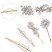 MAGICLULU 12 Pairs Rhinestone Hair Clip Bridal Hair Clip Barrettes for Girls Girl Hair Clips Girls Hair Clips Hair Pin Hairpin for Women Straight Hair Accessories Simple Zinc Alloy Bride - Buy Online on GoSupps.com