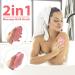 Cobee Silicone Bath Brush - Exfoliating Shower & Body Scrubber for All Skin Types (Pink) - Buy Online on GoSupps.com