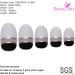Bling Art Oval False Nails Gel Glossy Glitter French Manicure Fake Medium Tips with Glue (Black White Glossy) - Buy Online on GoSupps.com