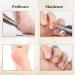 Beautural Electric Manicure Pedicure Set | Professional Nail Miller with 10 Attachments & LED Light - Gray | Ultimate Nail Care for Hands & Feet - Buy Online on GoSupps.com