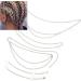 DIY Hair Braid Chain Durable Hair Braid Accessory Hair Braid Chain Fashionable for Parties and Wedding Dances Party - Buy Online on GoSupps.com