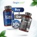 BCAA Tablet 2000mg - 180 Protein Tablets (3 Months Supply) with Vitamin B12 & B6 | Pre Workout Supplement - Buy Online on GoSupps.com