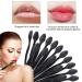 16 Pcs Black Silicone Lip Exfoliator Brushes - Double-Sided Lip Scrub Tool for Skincare | Raploy Soft Silicone Exfoliator for Smoother Lips - Buy Online on GoSupps.com
