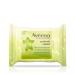 Aveeno Make Up Removing Wipes Positively Radiant Facial Cleansing Wipes With Soy Extract 25 Count