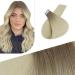 FSHINE TAPE Extensions real hair injection hair blonde extensions virgin hair ombre light brown to blond smooth tape in hair recovery real hair 55cm 25gram 10 pieces #r8t60 5. Injected tape #r8-t60 55 cm