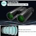 UBeesize 12x42 HD Binoculars with Phone Adapter - Waterproof and Professional Binoculars for Bird Watching, Hunting, Travel - Clear Low Light Vision - Buy Online on GoSupps.com