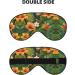 Hojas Tropicales Y Flores Print Double-Sided Eye Mask Soft and Light Blocking for Enhancing Sleep Quality - Buy Online on GoSupps.com
