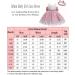 LZH Baby Girls Lace Dress Bowknot Flower Pageant Tutu Gown 3-6 Months - Bean Powder - Buy Online on GoSupps.com