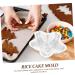 RORPOIR Food Mold Rolls Baking Tool Mold Mini Muffin Mini Baking Pans Cheesecake Pan Cake Mold 3D Bread Pan Celebrity 14X14X4CM Silver - Buy Online on GoSupps.com