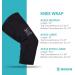 Nikken KenkoTherm Knee Wrap Large 1834 - Black Compression Support for Men & Women | Thin Stretchy Design with Ceramic Reflective Fibers for Relief & Recovery in Running Weightlifting & Basketball - Buy Online on GoSupps.com