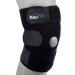 EzyFit Knee Brace Support For Arthritis, ACL, LCL, MCL, Sports Exercise, Meniscus Tear Injury Recovery - Side Stabilizers Open Patella - Best Non-Slip Comfort Fit Adjustable Neoprene Wrap - 3 Sizes Large - Most Popular Siz