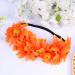 Beaupretty Orange Wedding Headband | Elastic Sunflower Wreath Headpiece for Parties & Holidays - Buy Online on GoSupps.com