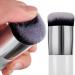 2-Piece Chubby Kabuki Makeup Brush Set for Liquid, Cream, and Powder Cosmetics - White/Rose Gold and Pink/Silver - Buy Online on GoSupps.com
