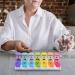 OPRET German 7-Day Pill Box - Weekly Medication Organizer with 14 Compartments & Removable Sections for Easy Use - Buy Online on GoSupps.com