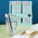 Macaron Toothbrushes for Adults & Kids - Soft Bristles Family Set Travel-Friendly 10 Pieces with Protective Cover - Buy Online on GoSupps.com