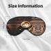 SSIMOO Heart Coffee Print Eye Mask - Double-Sided Soft Light Blocking - Enhance Sleep Quality - Buy Online on GoSupps.com