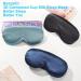 22 Momme Mulberry Silk Sleep Mask - 3D Contoured Eye Mask for Sleep & Travel | Adjustable Soft Blindfold for Men & Women (Gray - Buy Online on GoSupps.com